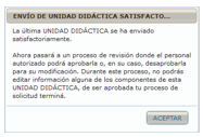 Envío unidad satisfactorio